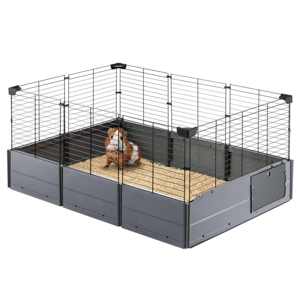 Cage Multipla Open en métal et plastique noir L.107.5 l.72 H.50 cm - Ferplast - Imagen 1