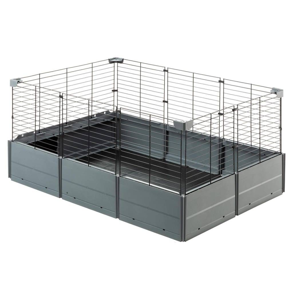 Cage Multipla Open en métal et plastique noir L.107.5 l.72 H.50 cm - Ferplast - Imagen 2
