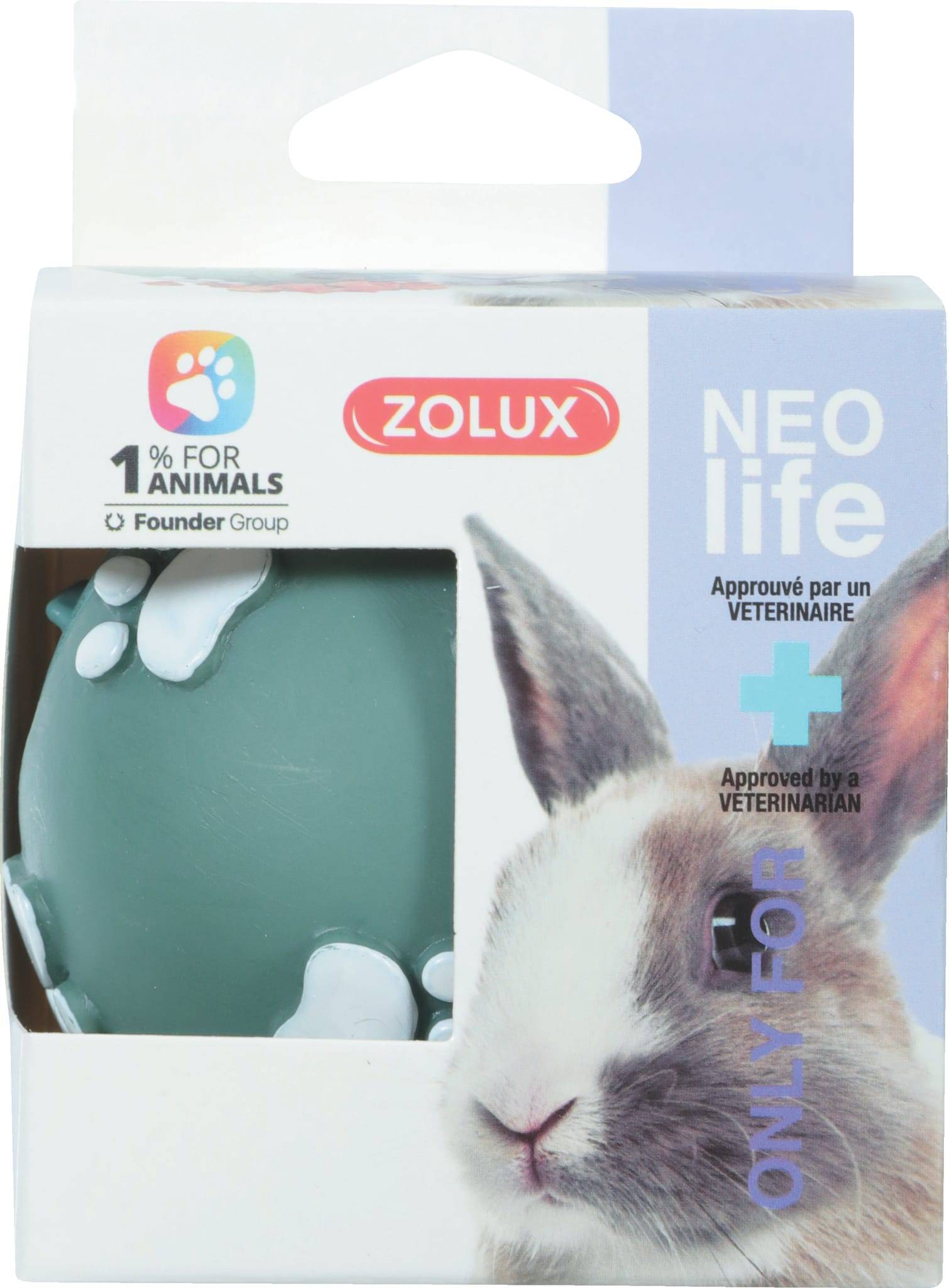 Zolux - Balle a friandise lapin neolife 7cm
