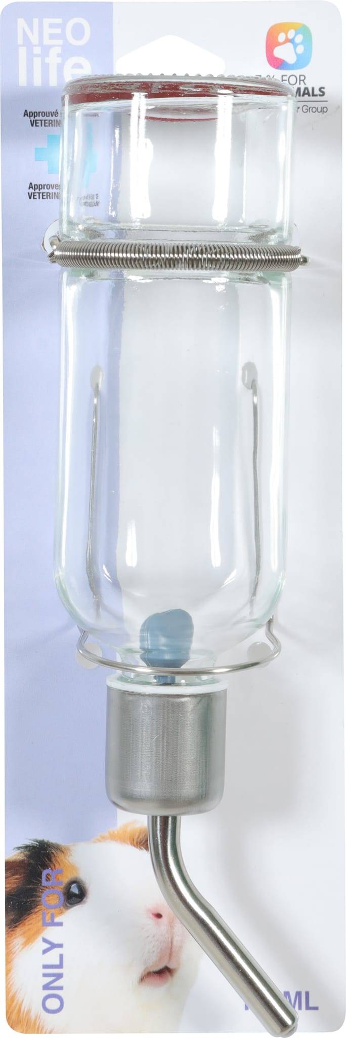 Zolux - Biberon verre cochon d inde neolife 180 ml