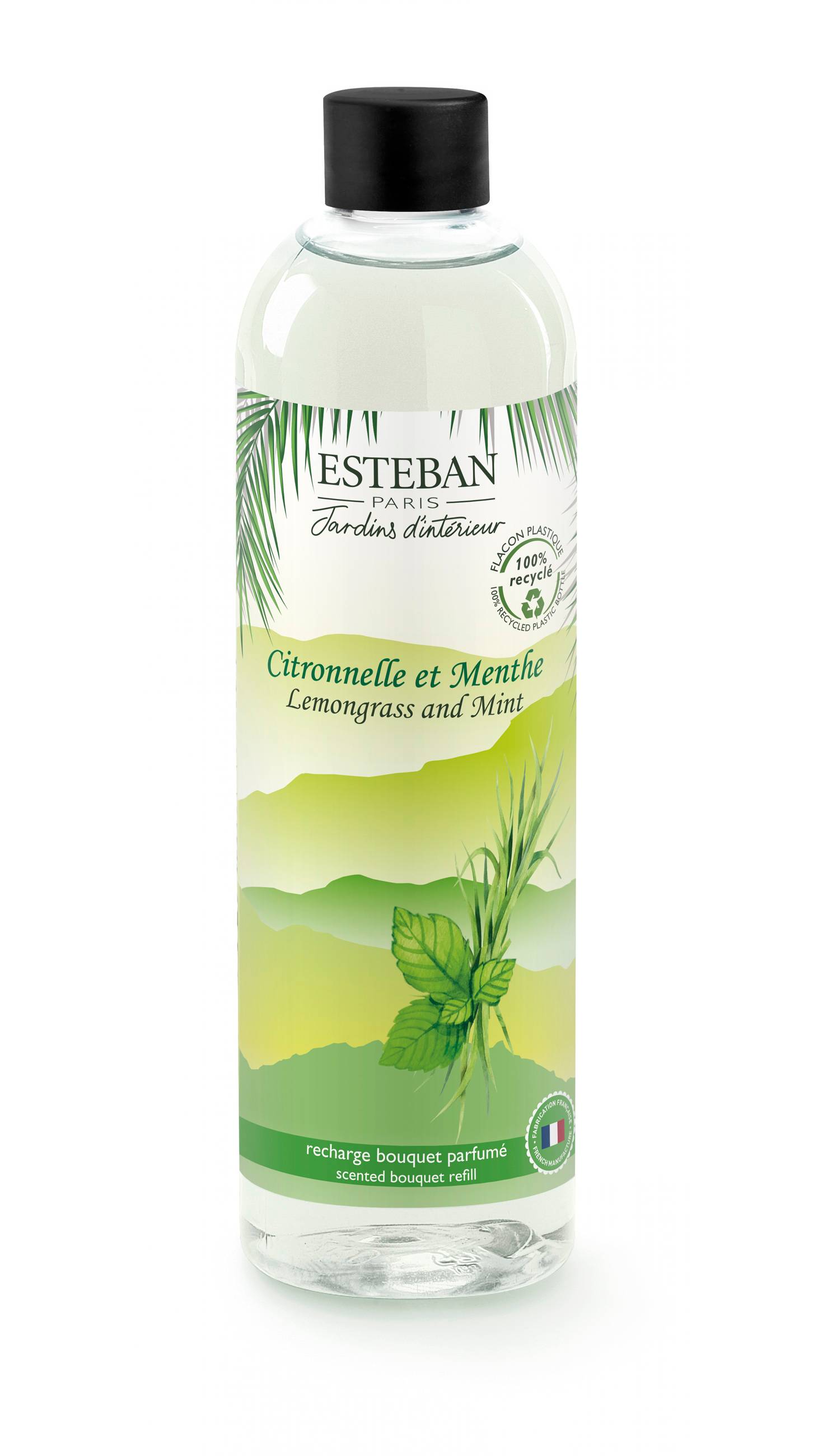 Recharge pour bouquet citronnelle et menthe plastique transparent L.5 cm  l.5 cm H.16 cm - Esteban - Jardiland