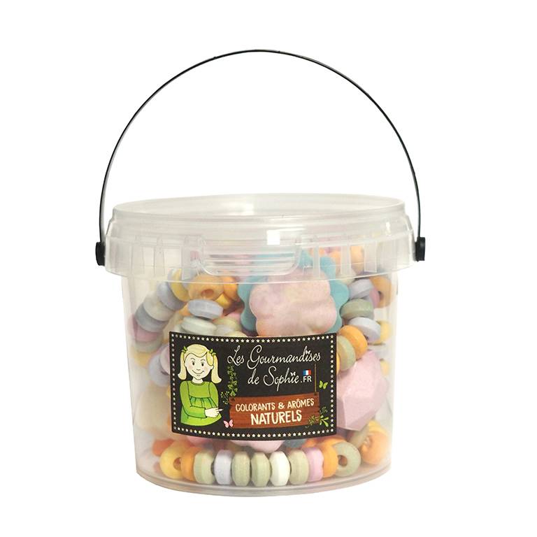 Les Gourmandises de Sophie - Petit seau Mélange bijoux dextrose 140g - Les Gourmandises de Sophie