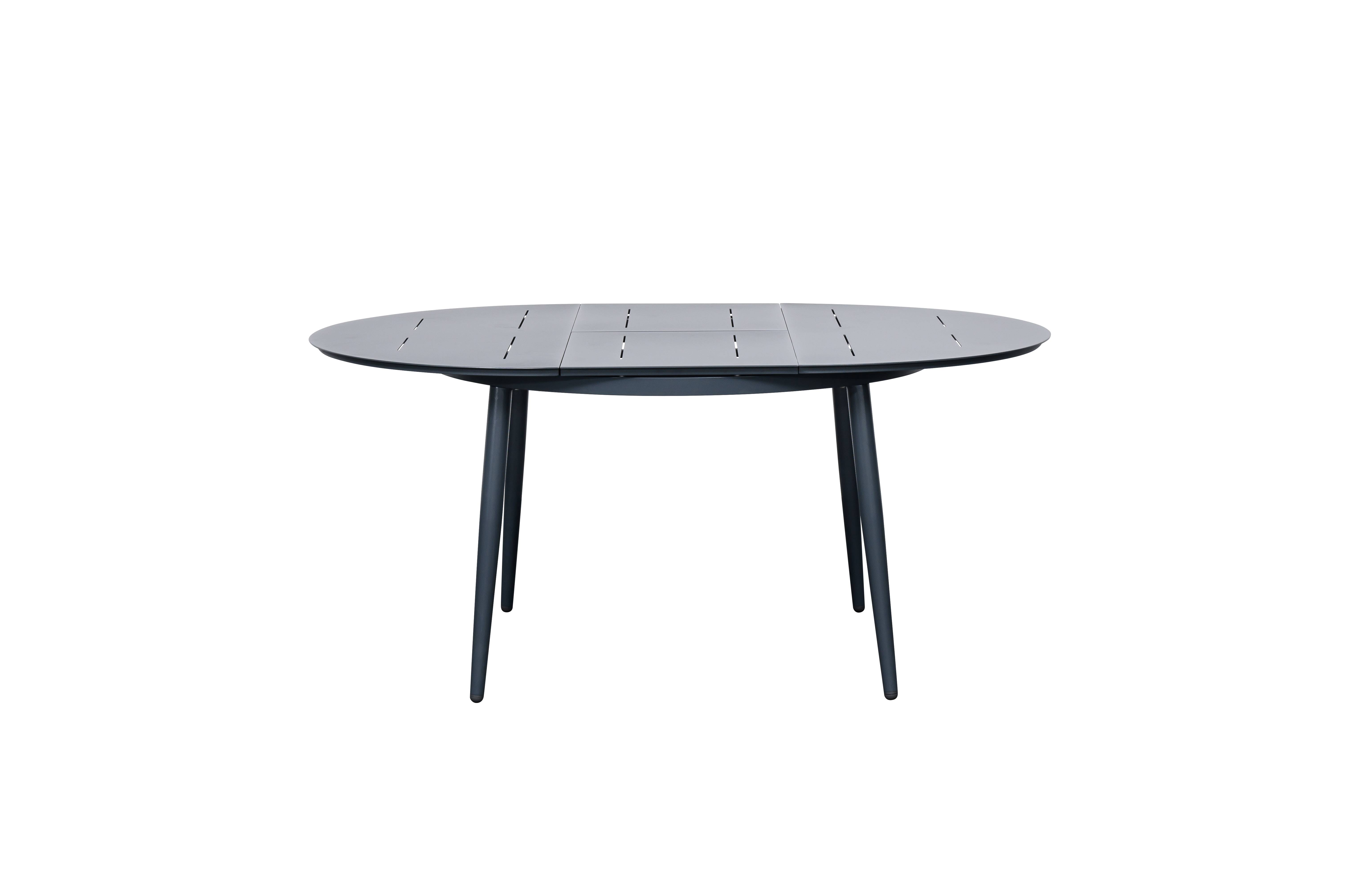 Ecloz - Table de jardin ronde extensible alu anthracite 4/8 personnes Ery ECLOZ - Image 4