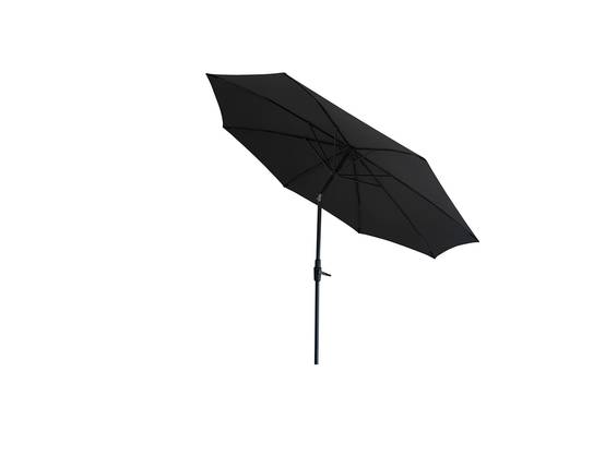 Ecloz - Parasol droit inclinable rond gris Ø3m 210g/m² Autobow ECLOZ - Image 1