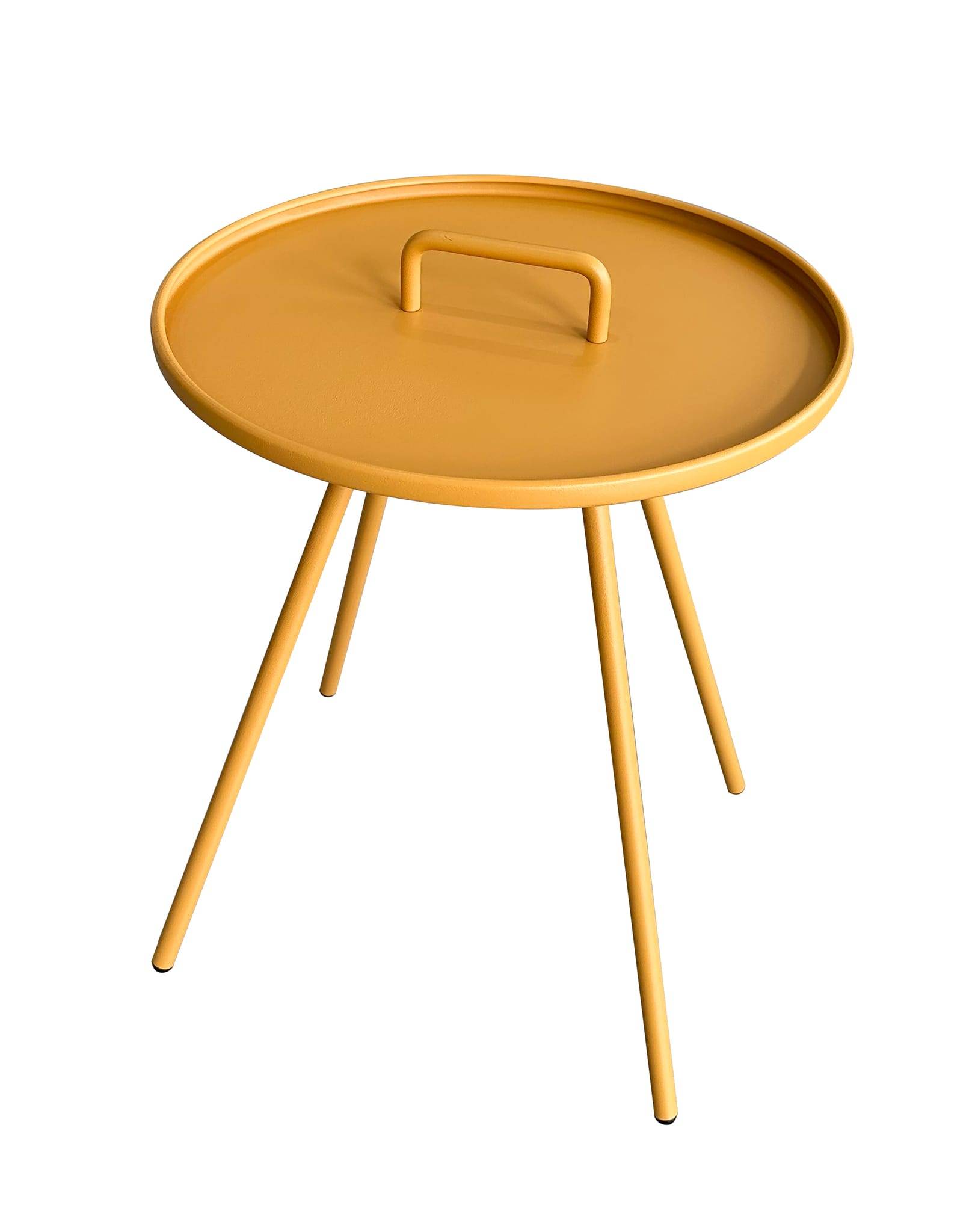 Ecloz - Table d'appoint d'extérieur ronde acier mimosa Elba ECLOZ - Image 1