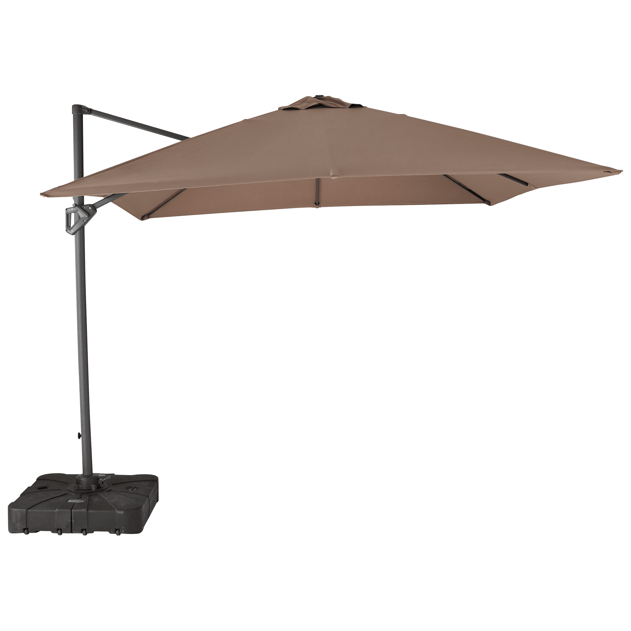 Ecloz - Parasol déport inclinable carré vert 3x3m 250g/m² Eloi ECLOZ