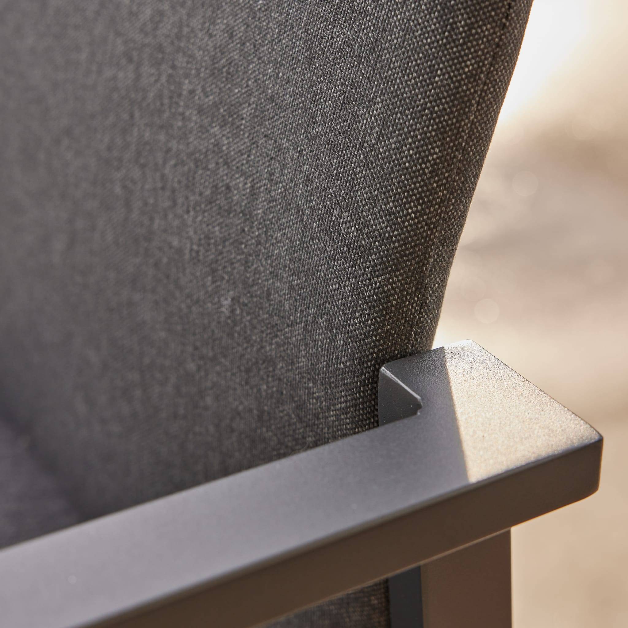 Ecloz - Fauteuil de jardin alu jersey anthracite Enok ECLOZ - Image 4