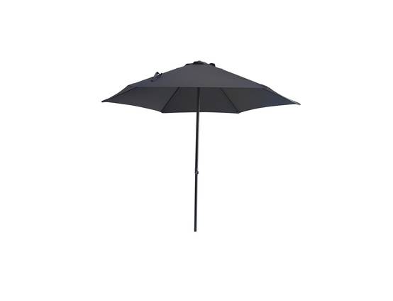 Ecloz - Parasol droit rond gris Ø2,6m 210g/m² Easy Push ECLOZ - Image 4