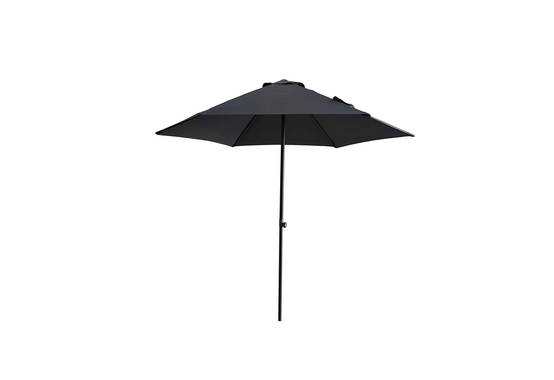Ecloz - Parasol droit rond gris Ø2,6m 210g/m² Easy Push ECLOZ - Image 1