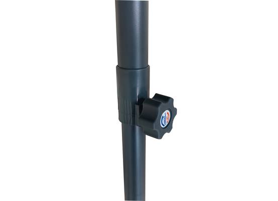 Ecloz - Parasol droit rond gris Ø2,6m 210g/m² Easy Push ECLOZ - Image 2