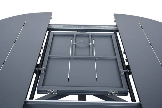 Ecloz - Table de jardin ronde extensible alu anthracite 6/8 personnes Ery ECLOZ - Image 3