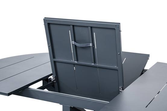 Ecloz - Table de jardin ronde extensible alu anthracite 6/8 personnes Ery ECLOZ - Image 6