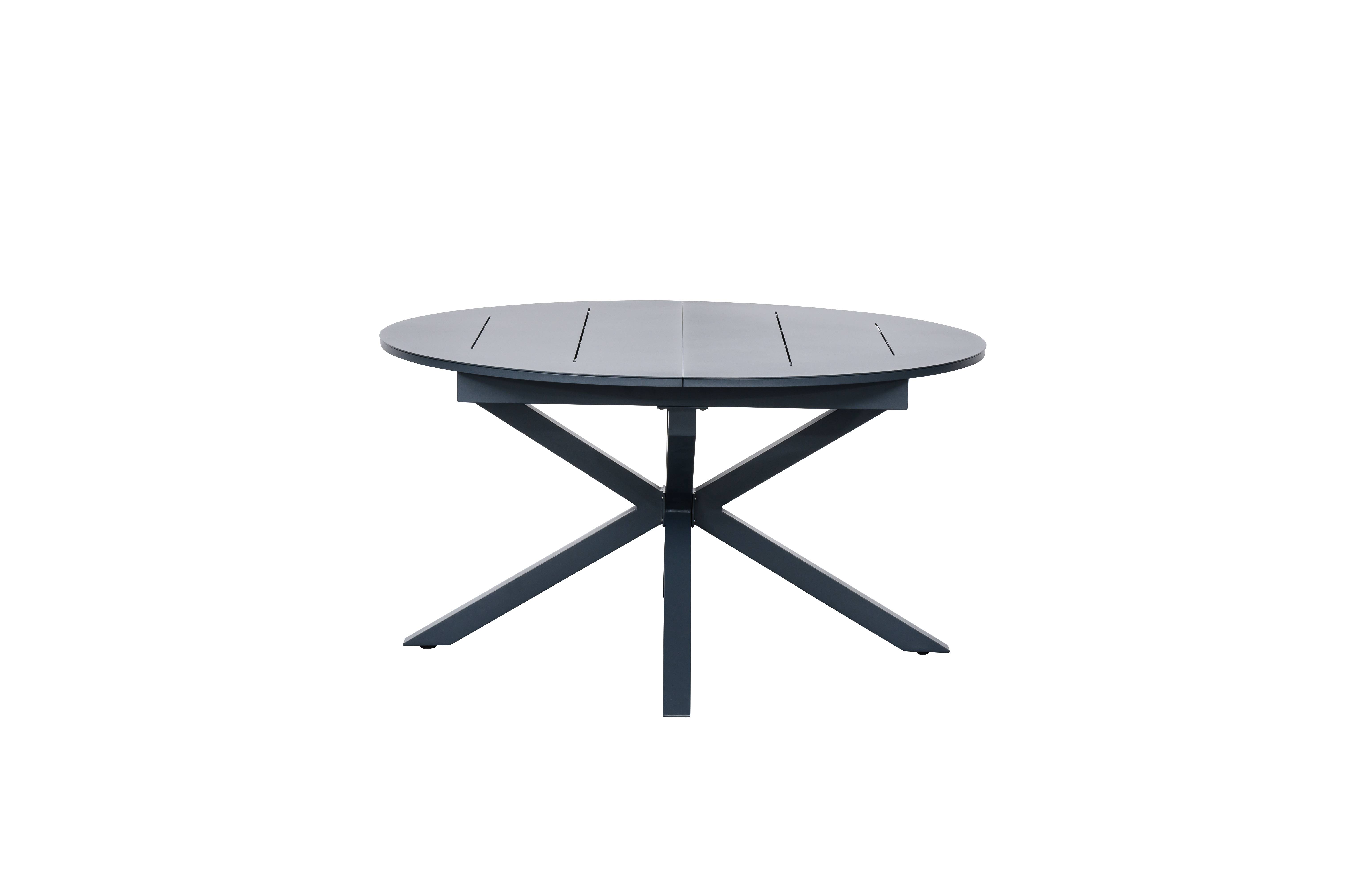 Ecloz - Table de jardin ronde extensible alu anthracite 6/8 personnes Ery ECLOZ - Image 5