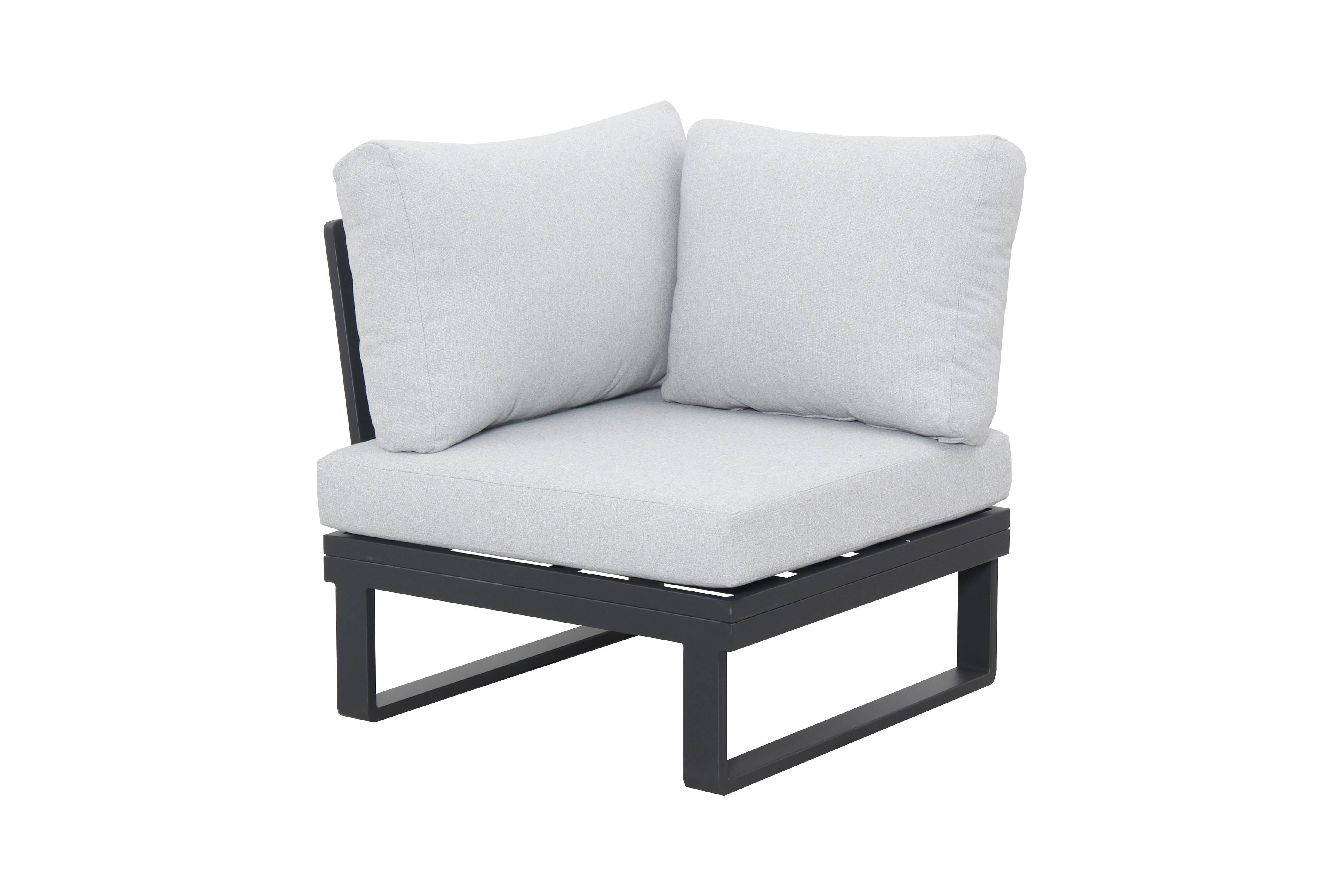 Ecloz - Salon de jardin aluminium anthracite 6 personnes Engy ECLOZ - Imagen 2