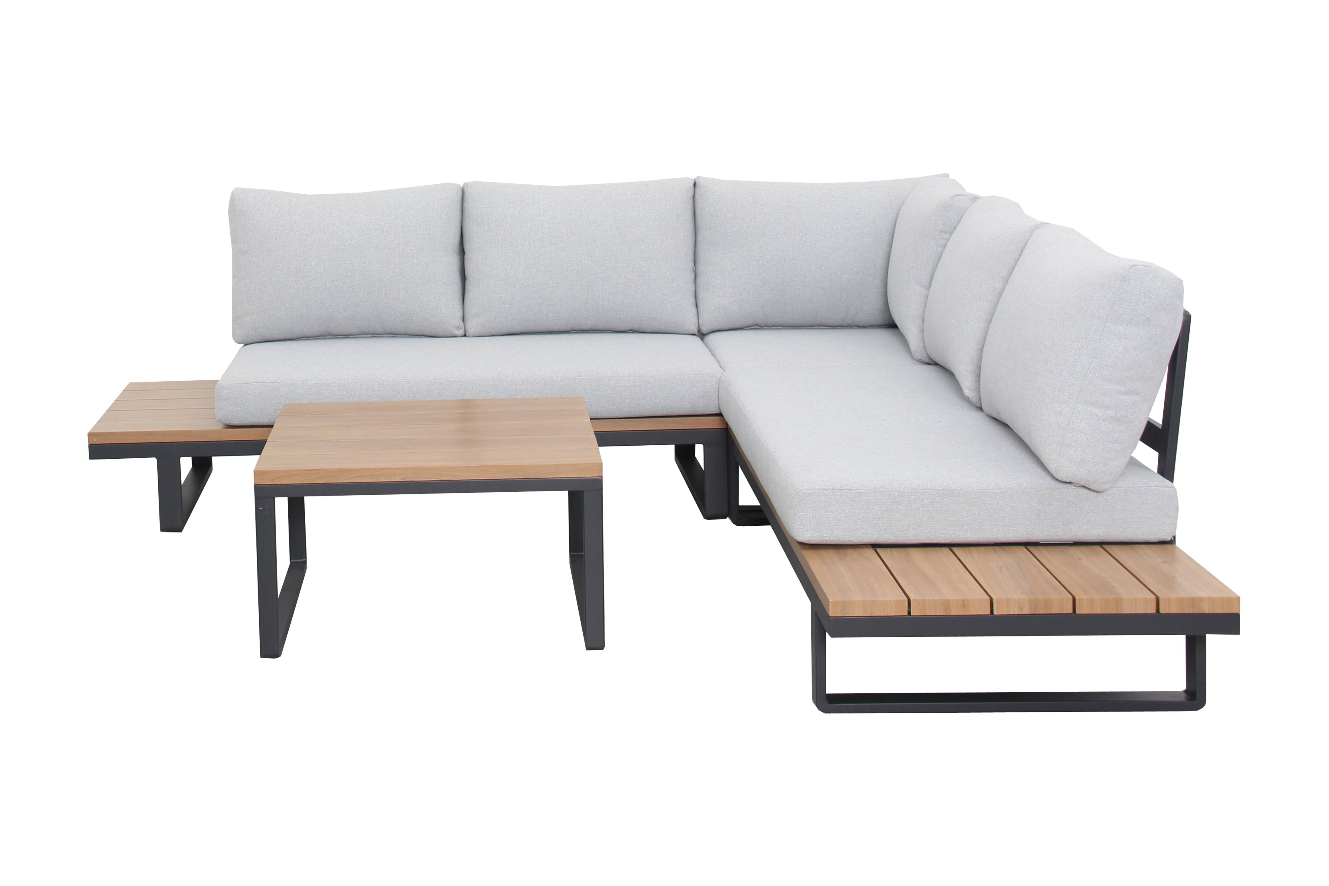 Ecloz - Salon de jardin aluminium anthracite 6 personnes Engy ECLOZ - Imagen 6