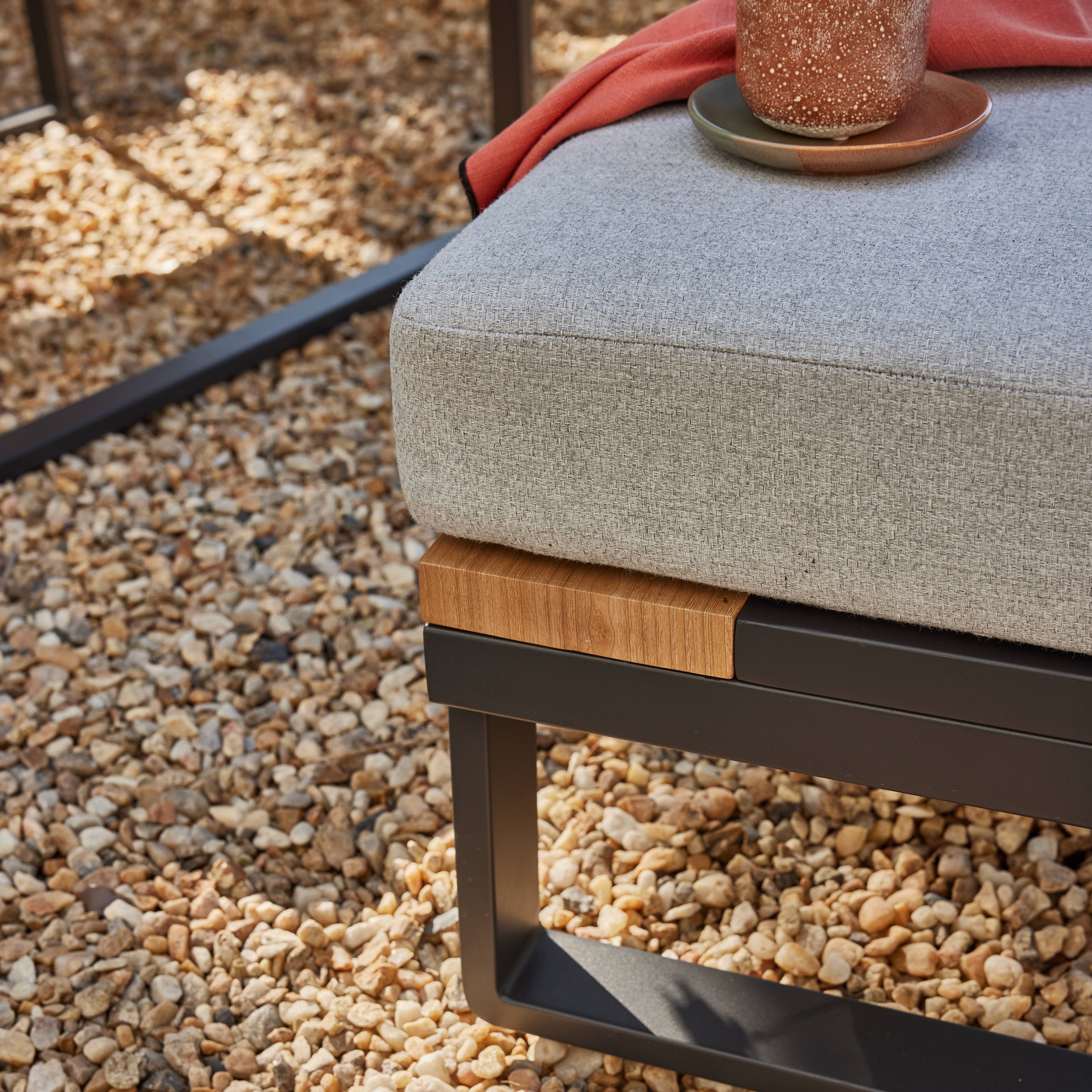 Ecloz - Salon de jardin aluminium anthracite 6 personnes Engy ECLOZ - Imagen 11