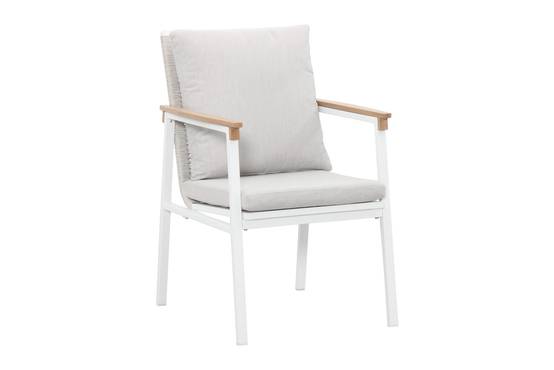 Ecloz - Fauteuil de jardin alu corde blanc Electra ECLOZ - Image 1