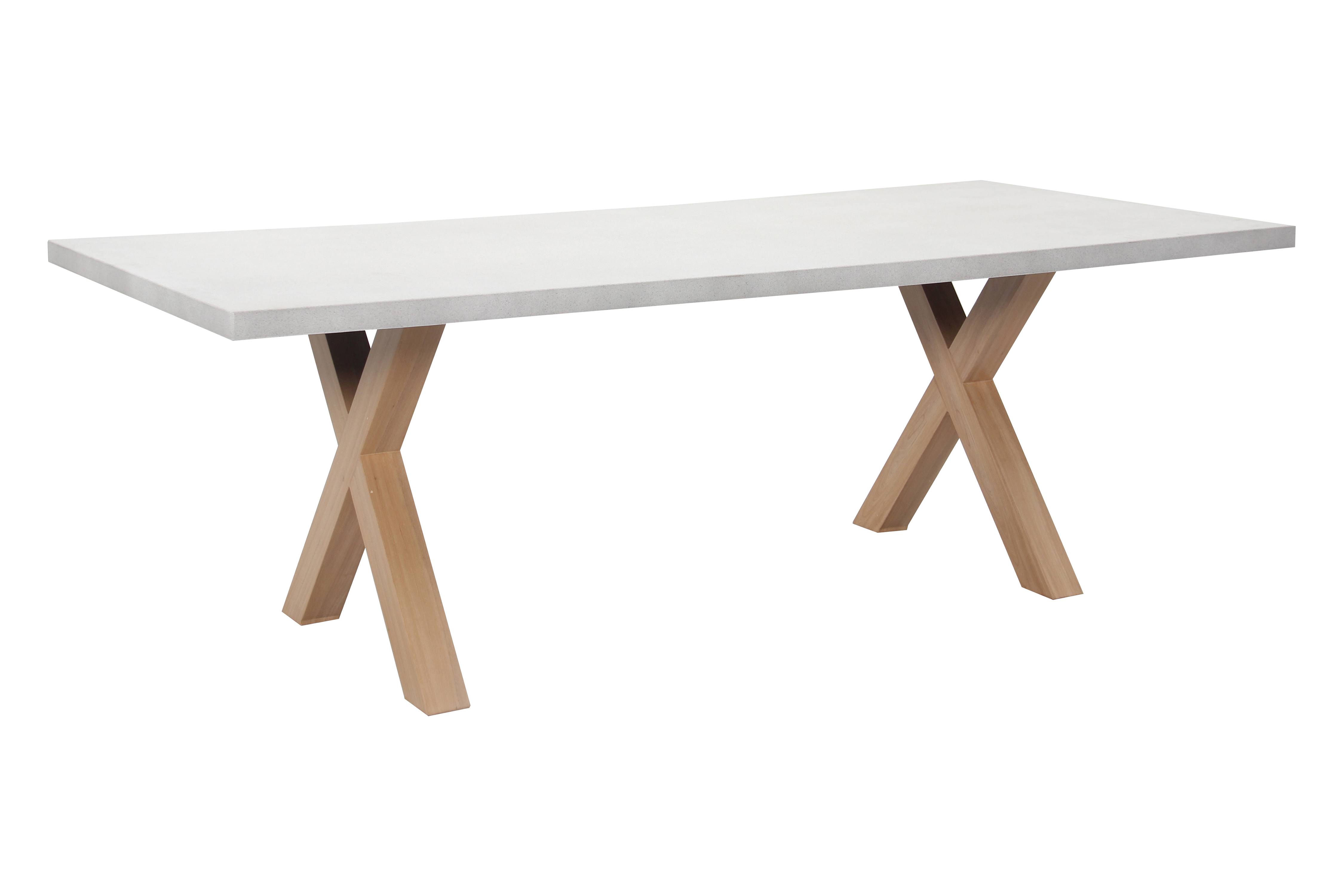 Ecloz - Table de jardin rectangulaire résine blanc effet bois 8 personnes Electra - ECLOZ