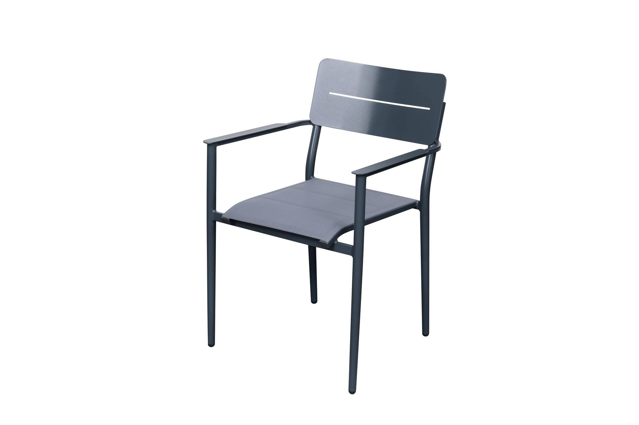 Ecloz - Fauteuil de jardin alu textilène Anthracite Evin ECLOZ - Imagen 1