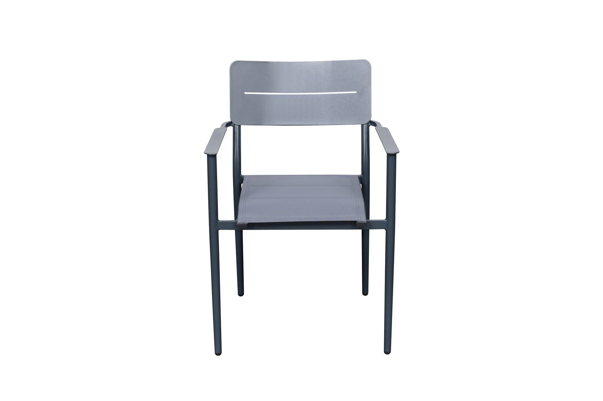 Ecloz - Fauteuil de jardin alu textilène Anthracite Evin ECLOZ - Imagen 2