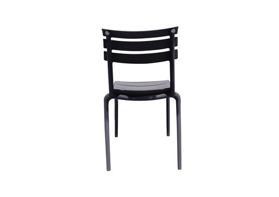 Ecloz - Chaise de jardin résine noir Effie ECLOZ - Image 2