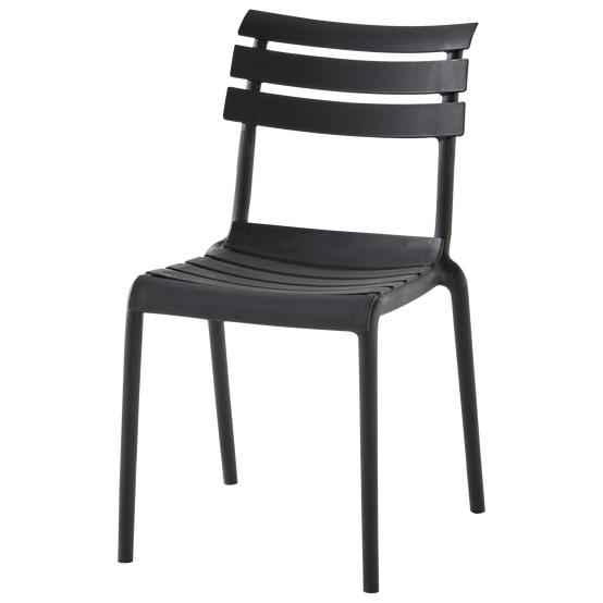 Ecloz - Chaise de jardin résine noir Effie ECLOZ - Image 5