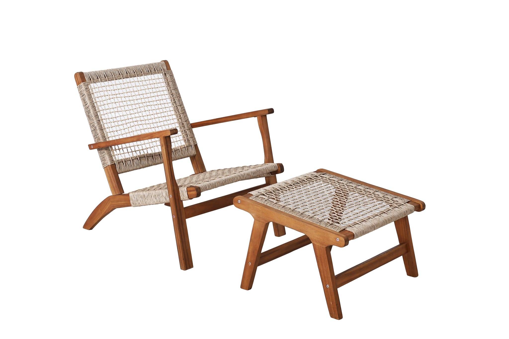 Ecloz - Fauteuil de jardin acacia repose-pieds Esteban ECLOZ - Imagen 1