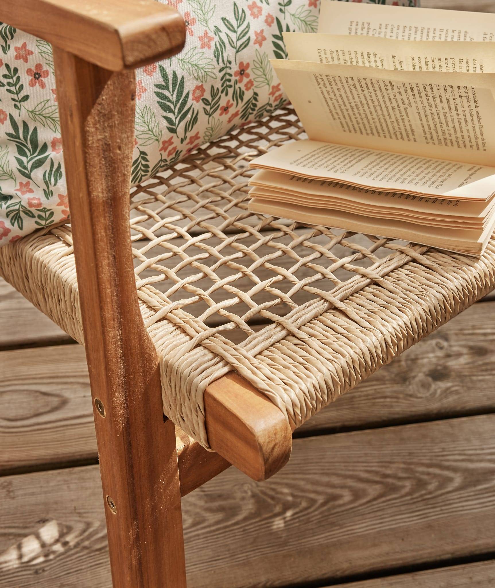 Ecloz - Fauteuil de jardin acacia repose-pieds Esteban ECLOZ - Imagen 7