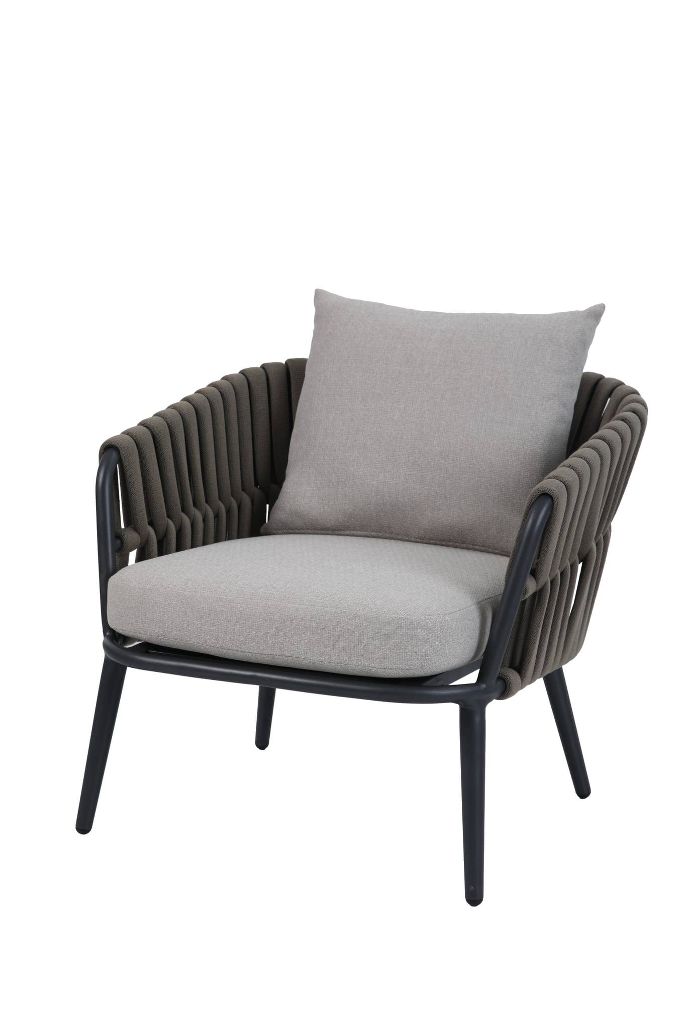 Ecloz - Salon de jardin aluminium gris 5 personnes Elisabeth ECLOZ - Imagen 7