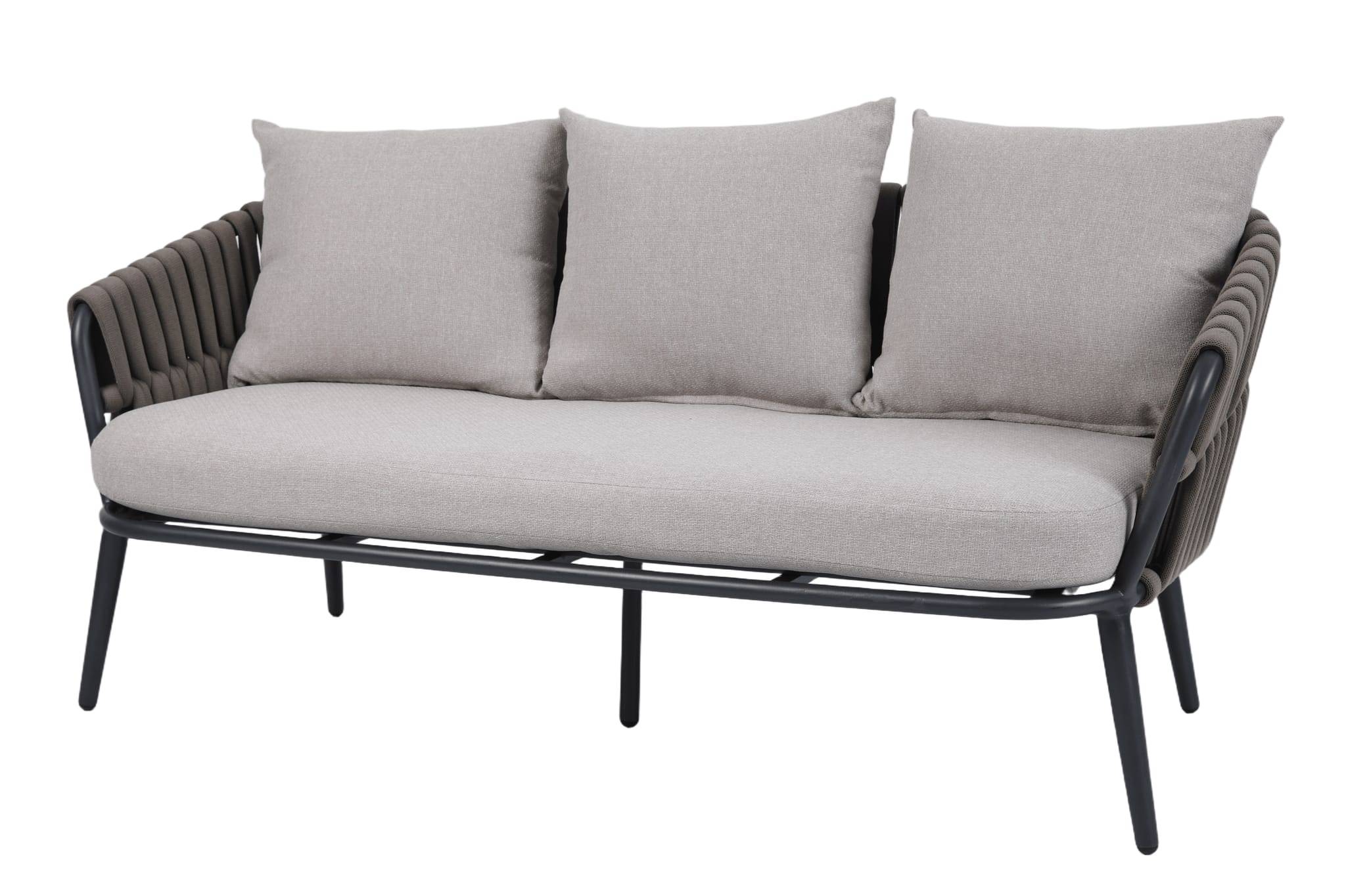 Ecloz - Salon de jardin aluminium gris 5 personnes Elisabeth ECLOZ - Imagen 9