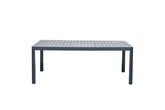 Ecloz - Table de jardin carrée extensible alu anthracite 6/8 personnes Eno - ECLOZ - Image 6