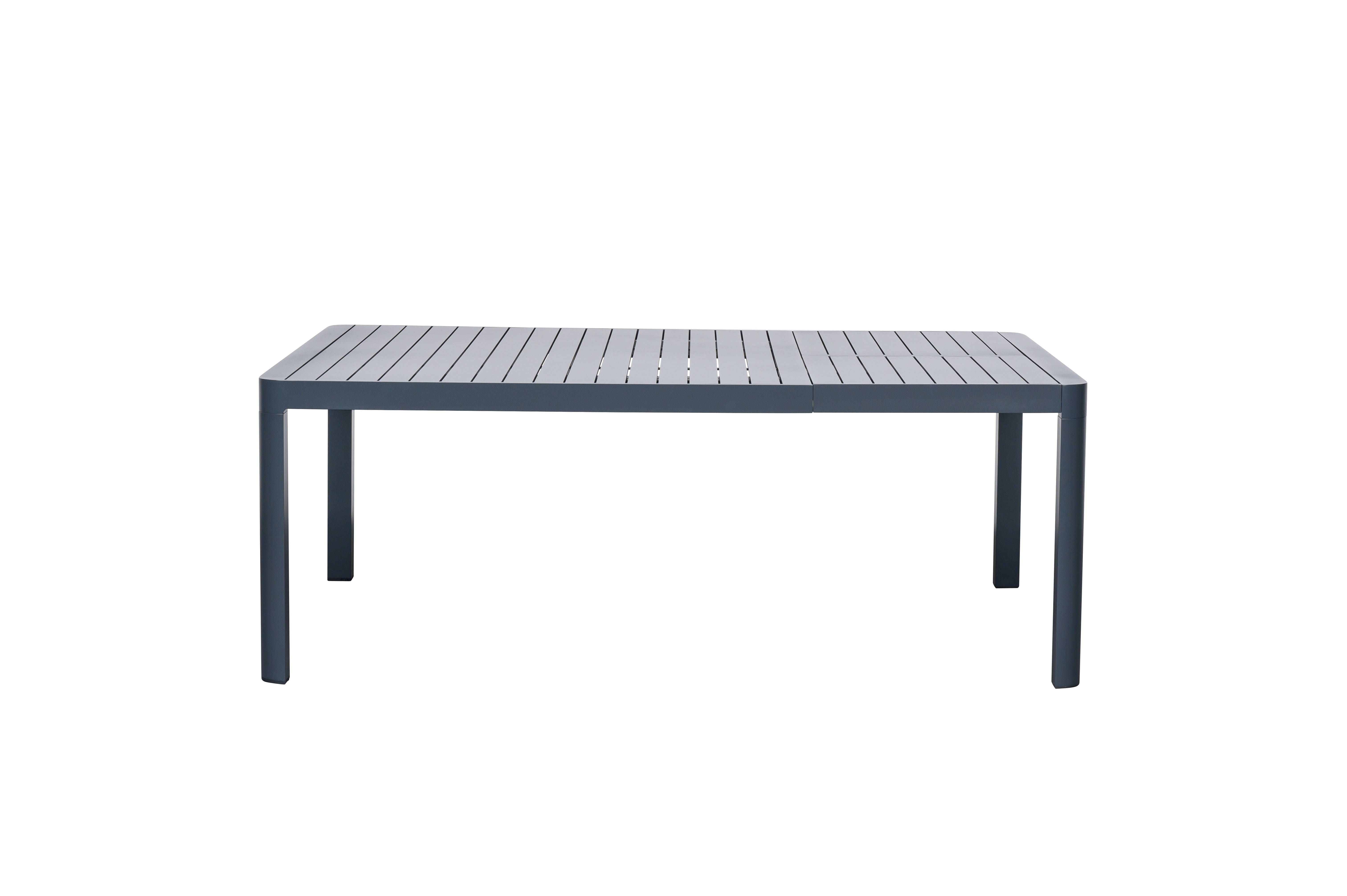 Ecloz - Table de jardin carrée extensible alu anthracite 6/8 personnes Eno - ECLOZ - Image 6