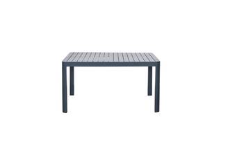 Ecloz - Table de jardin carrée extensible alu anthracite 6/8 personnes Eno - ECLOZ
