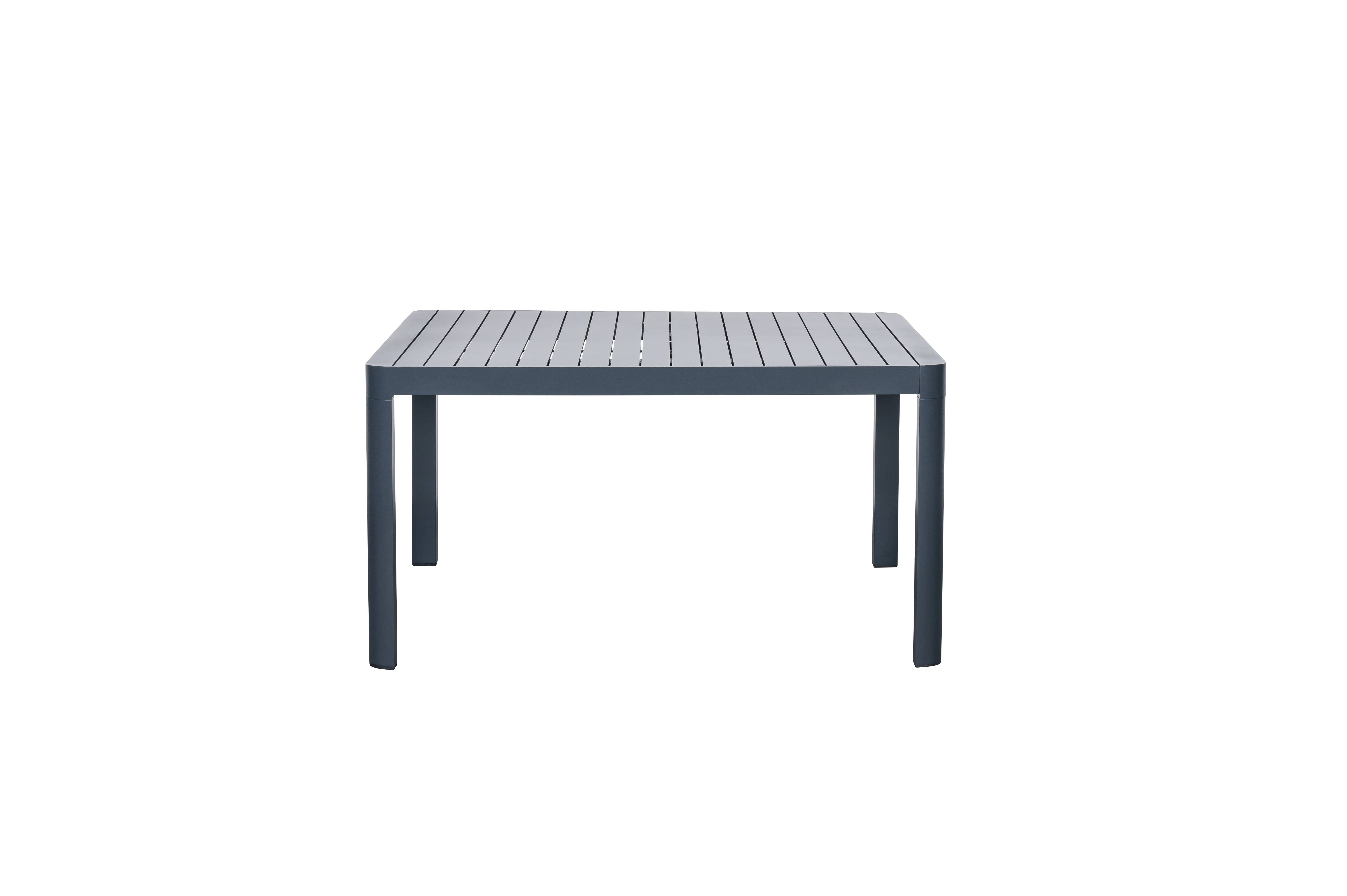 Ecloz - Table de jardin carrée extensible alu sable 6/8 personnes Eno - ECLOZ