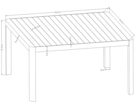 Ecloz - Table de jardin carrée extensible alu anthracite 6/8 personnes Eno - ECLOZ - Image 10