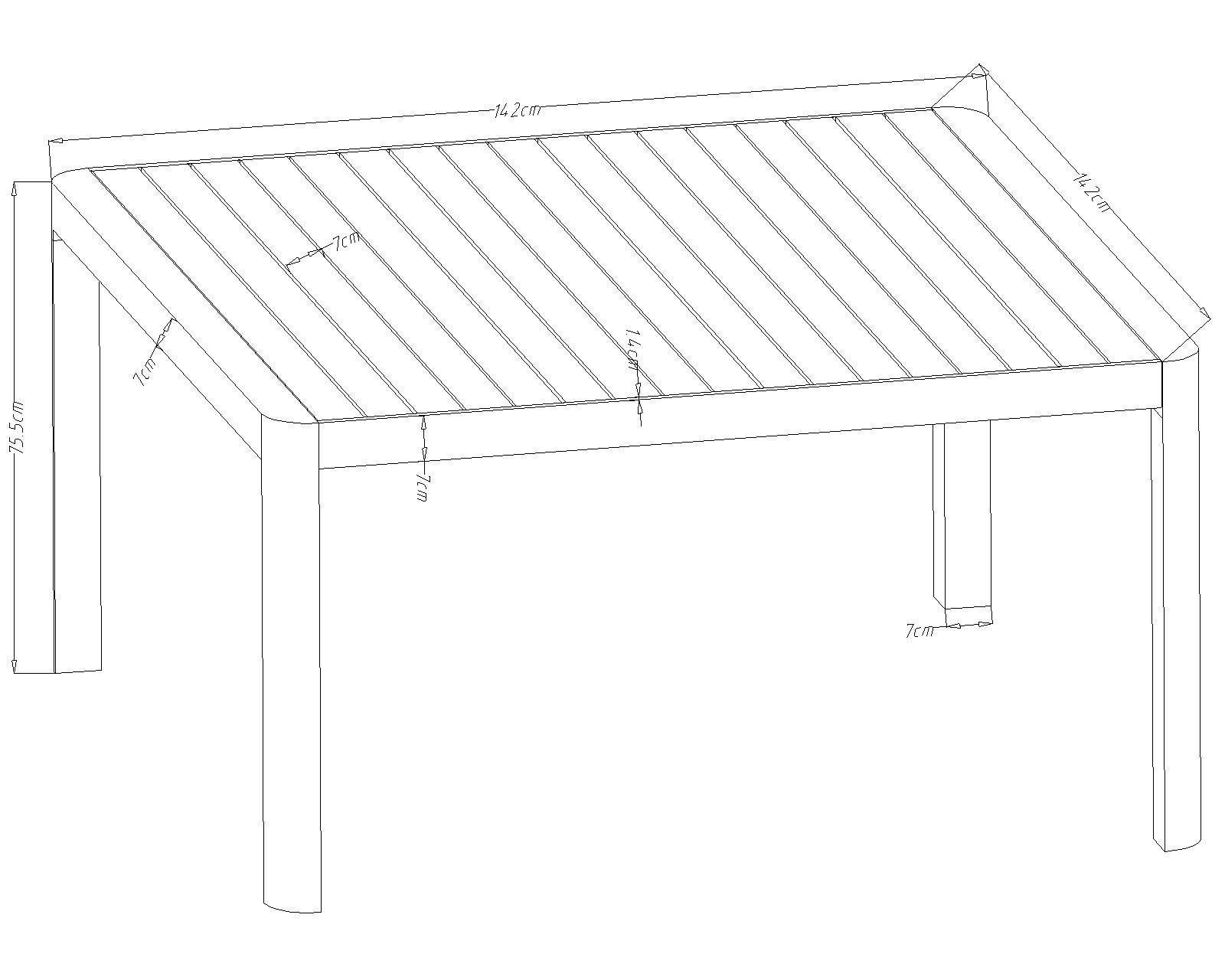 Ecloz - Table de jardin carrée extensible alu anthracite 6/8 personnes Eno - ECLOZ - Image 10