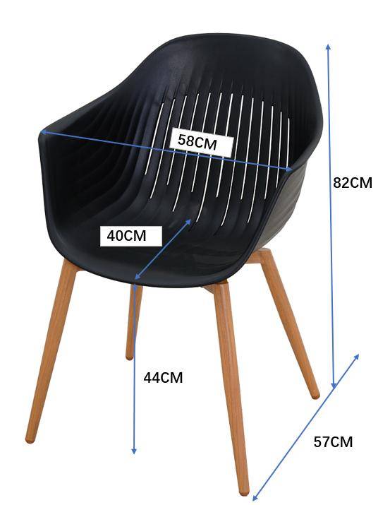 Ecloz - Fauteuil de jardin résine anthracite Coque ECLOZ - Imagen 2