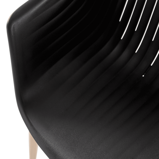 Ecloz - Fauteuil de jardin résine anthracite Coque ECLOZ - Image 6