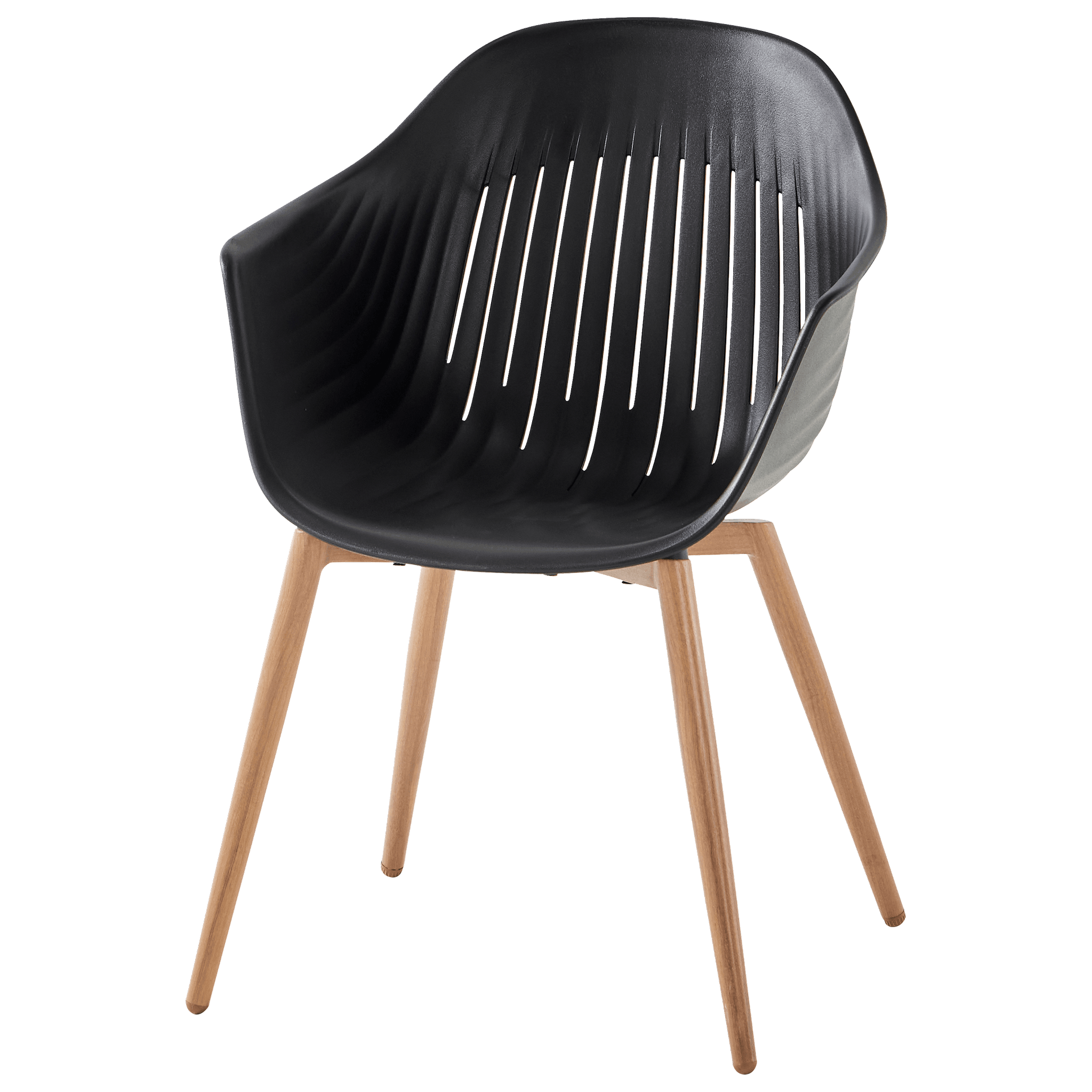Ecloz - Fauteuil de jardin résine anthracite Coque ECLOZ - Imagen 5