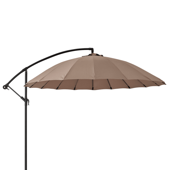 Ecloz - Parasol déporté pagode inclinable rond taupe Ø3m 210g/m² Efe ECLOZ - Image 1