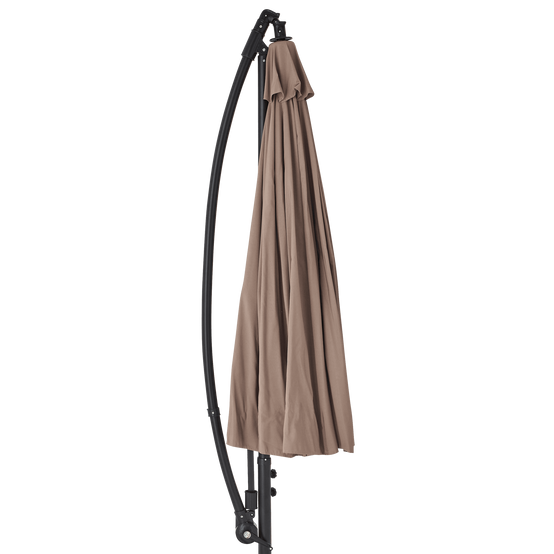 Ecloz - Parasol déporté pagode inclinable rond taupe Ø3m 210g/m² Efe ECLOZ - Image 2