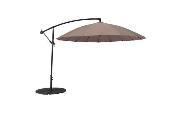 Ecloz - Parasol déporté pagode inclinable rond taupe Ø3m 210g/m² Efe ECLOZ - Image 4