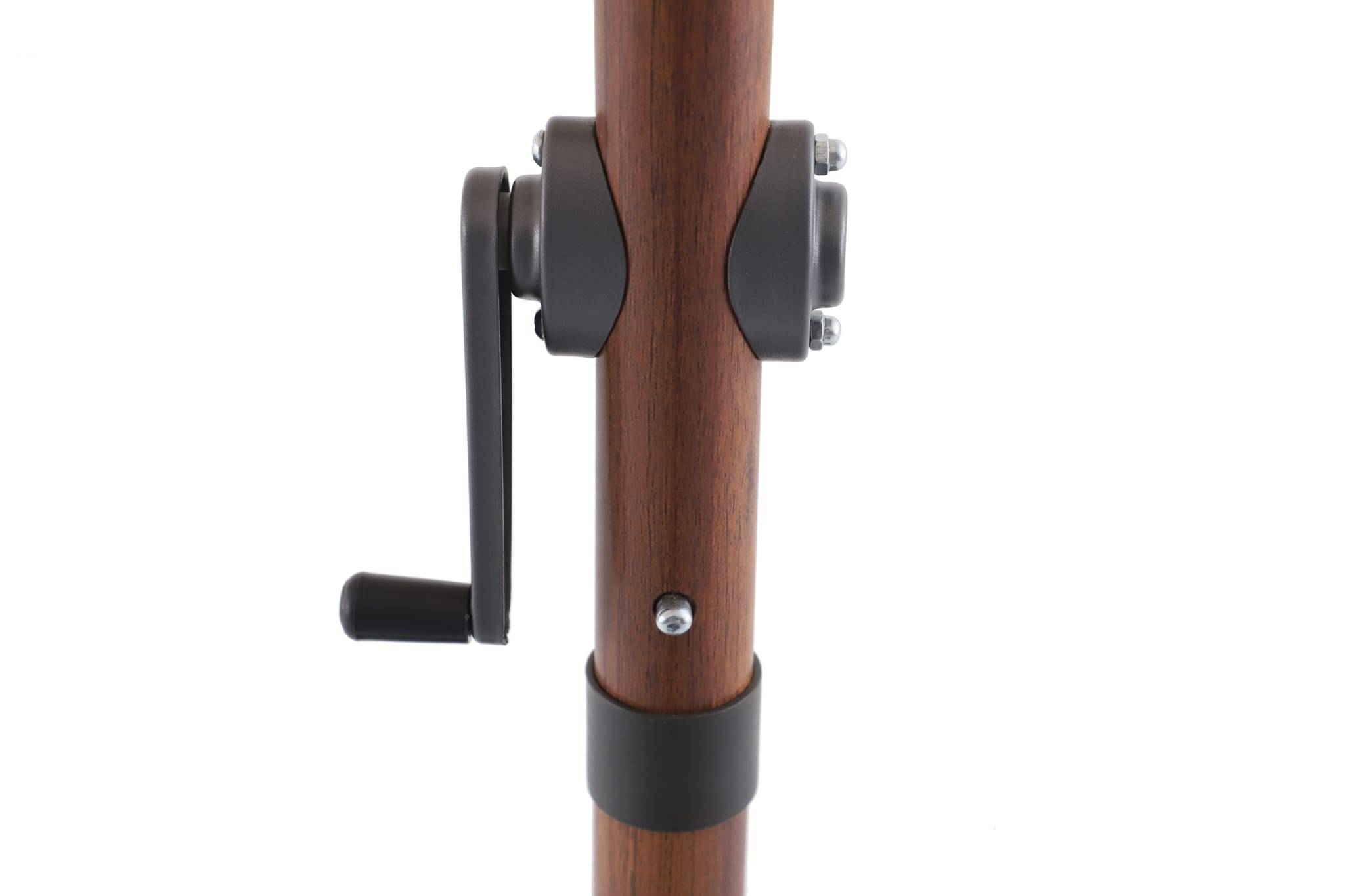Ecloz - Parasol droit inclinable effet bois carré blanc 220g/m² Egée ECLOZ - Imagen 6