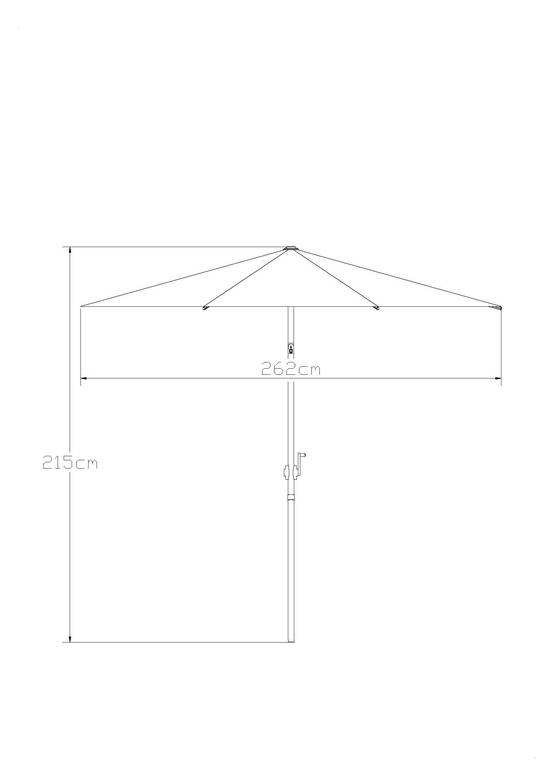 Ecloz - Parasol droit inclinable effet bois carré blanc 220g/m² Egée ECLOZ - Image 2