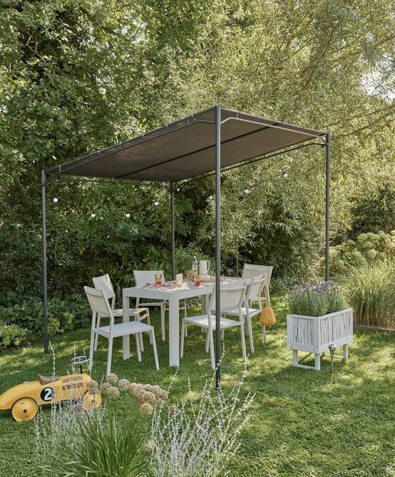 Ecloz - Petite tonnelle acier anthracite 2,1x2,3m Emery ECLOZ - Image 3