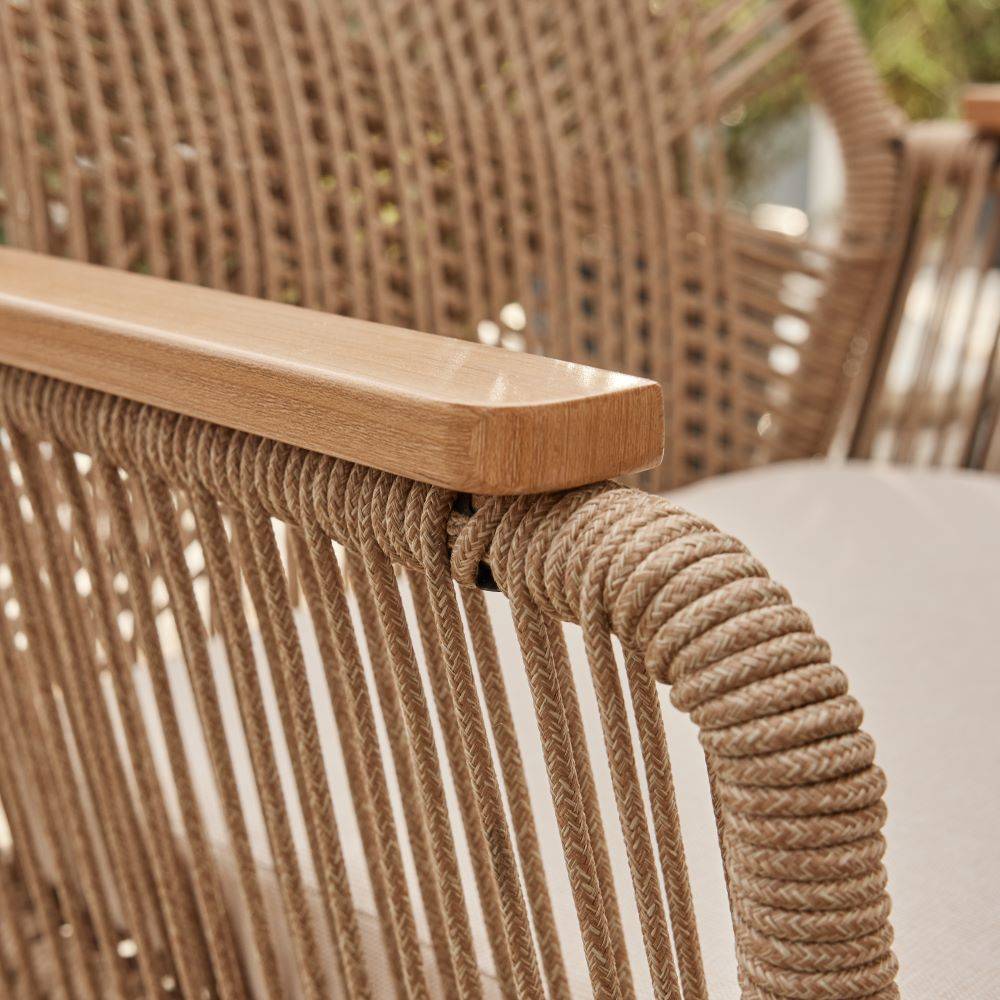 Ecloz - Salon de jardin aluminium nature 8 personnes Edna ECLOZ - Image 3
