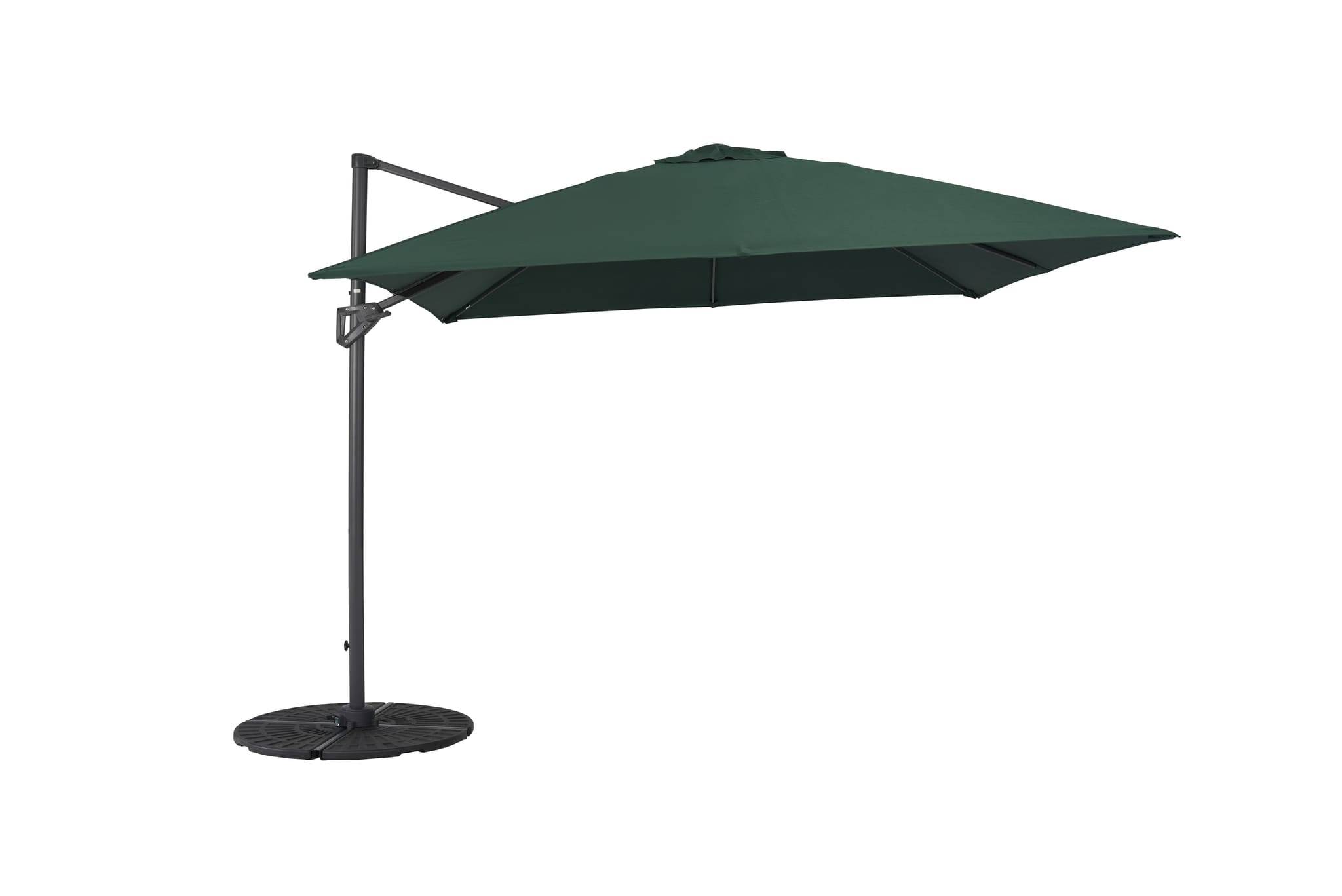 Ecloz - Parasol déport inclinable carré vert 3x3m 250g/m² Eloi ECLOZ - Imagen 1