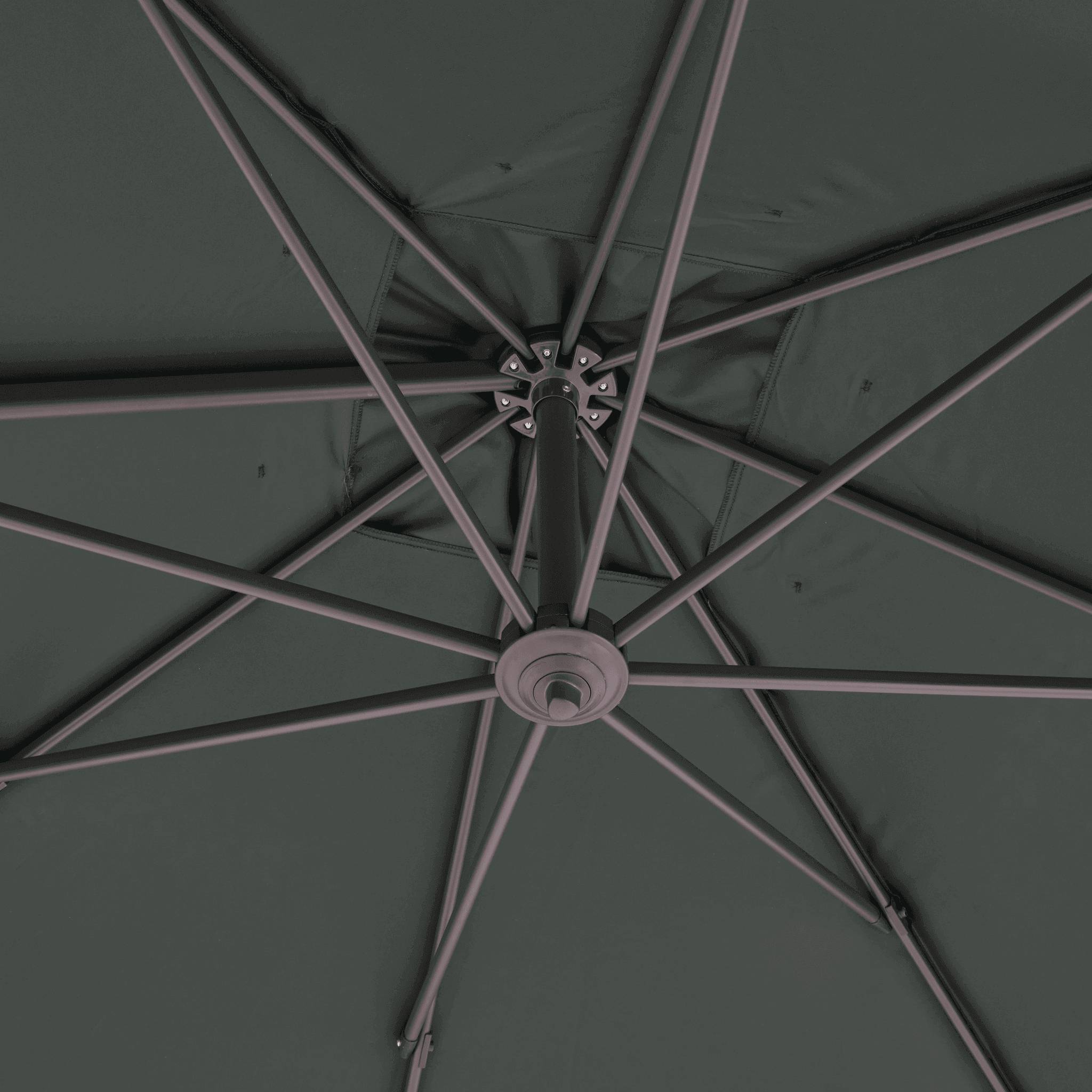 Ecloz - Parasol déport inclinable carré vert 3x3m 250g/m² Eloi ECLOZ - Imagen 5