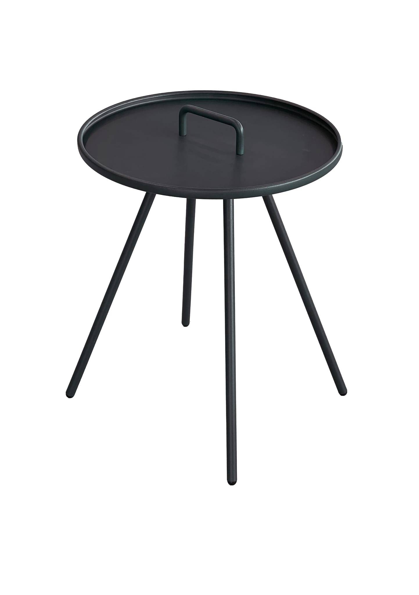 Ecloz - Table d'appoint d'extérieur ronde acier anthracite Elba ECLOZ