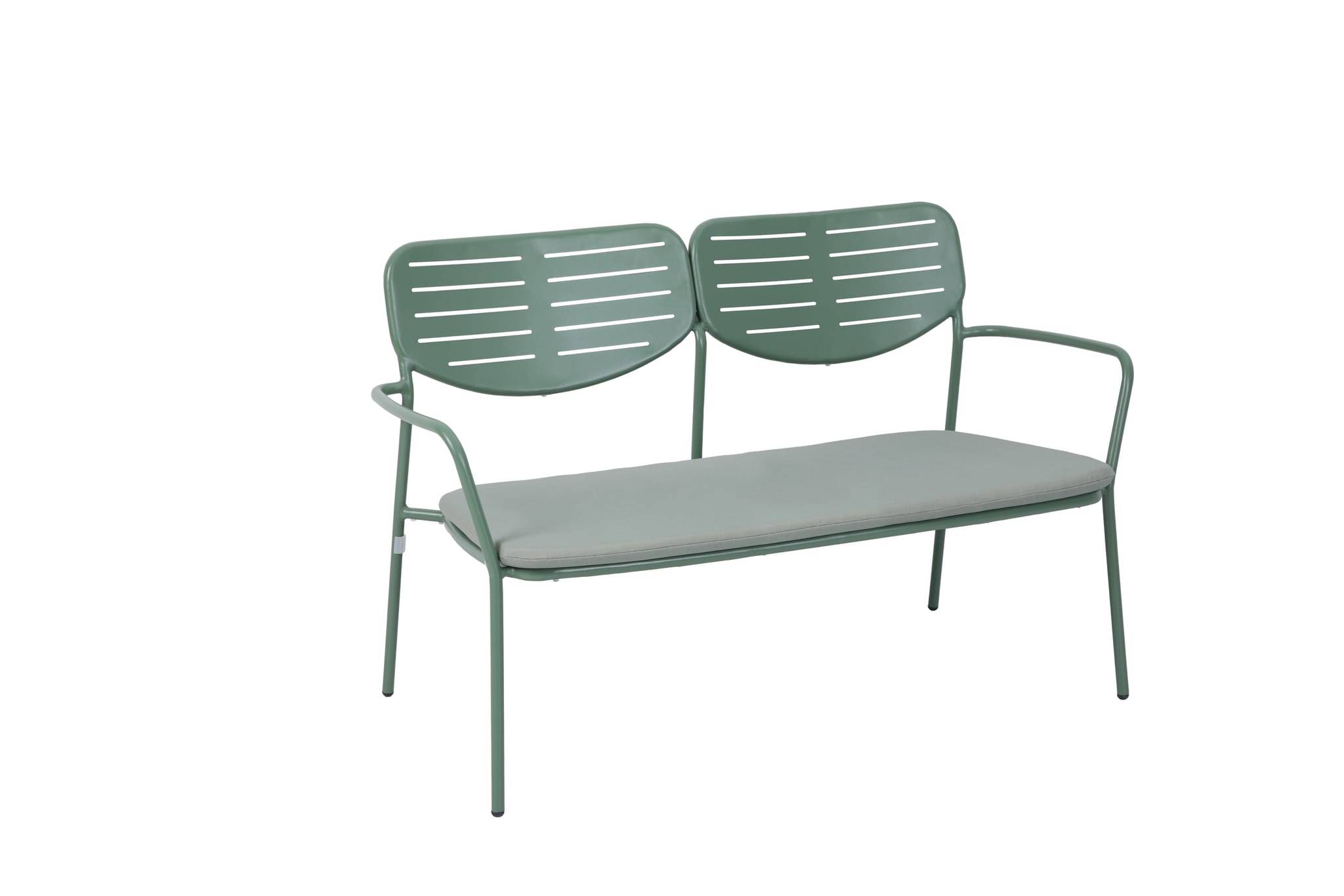 Ecloz - Banc de jardin acier vert d'eau 2 places Eline ECLOZ